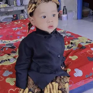 SETELAN BESKAP BAYI // BAJU ADAT JAWA BAYI LAKI LAKI // BAJU PERNIKAHAN ANAK || Parsel Bunda atletis xs
