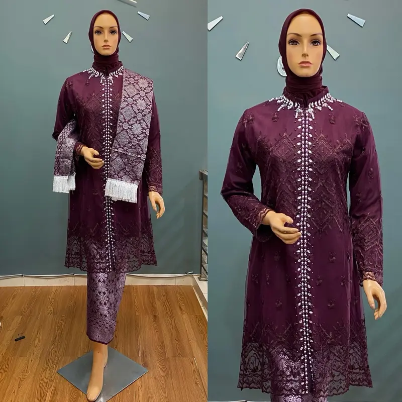 Tunik Payet Busui Shakila Gami Atasan Kebaya Cocok untuk Seragaman Pesta dan Wisuda Ukuran M sampai Jumbo 2