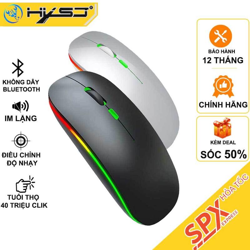 Chuột Không Dây Bluetooth M103B Sạc Pin Siêu Mỏng Không Tiếng Ồn Chất Liệu ABS Cao Cấp Kết Nối Bluetooth & Không Dây 2.4GHz Pin 500mAh Dung Lượng Cao