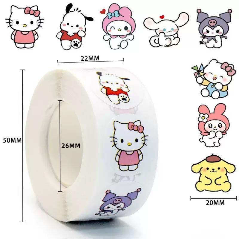 Cuộn 500 sticker khen thưởng cám ơn trang trí halloween hình thú đáng yêu - Smart Baby Toys