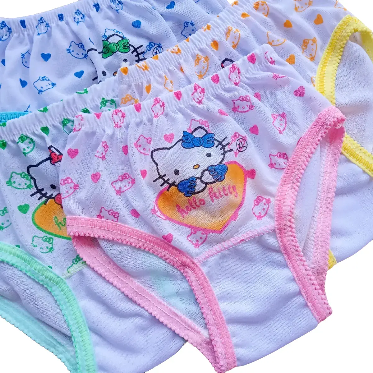 6pcs dan 12pcs Celana Dalam Anak dan Bayi Perempuan usia 0-8 Tahun maksimal BB 25kg