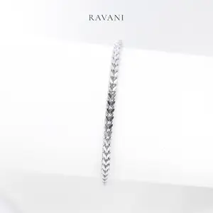 Ravani Indonesia Puspita Bracelet - Gelang Serut Stainless Steel Adjustable Elegan Tahan Karat