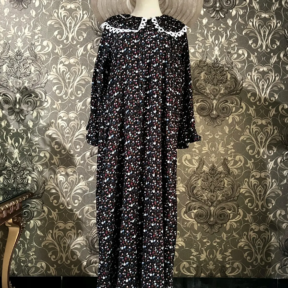 Najah Daster Dress Rayon Premium Motif Mewah Lengan 3/4 Jumbo dan Standar Fashionable Stylish