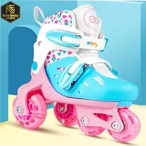 NeverEnding Store Sepatu Roda Anak Model Bajaj Roda Tiga Cocok Untuk Belajar Pemula Uniseks Set Outdoor Perempuan Laki-laki Outdoor Bahan Karet PVC Frame Aluminium Size S M L