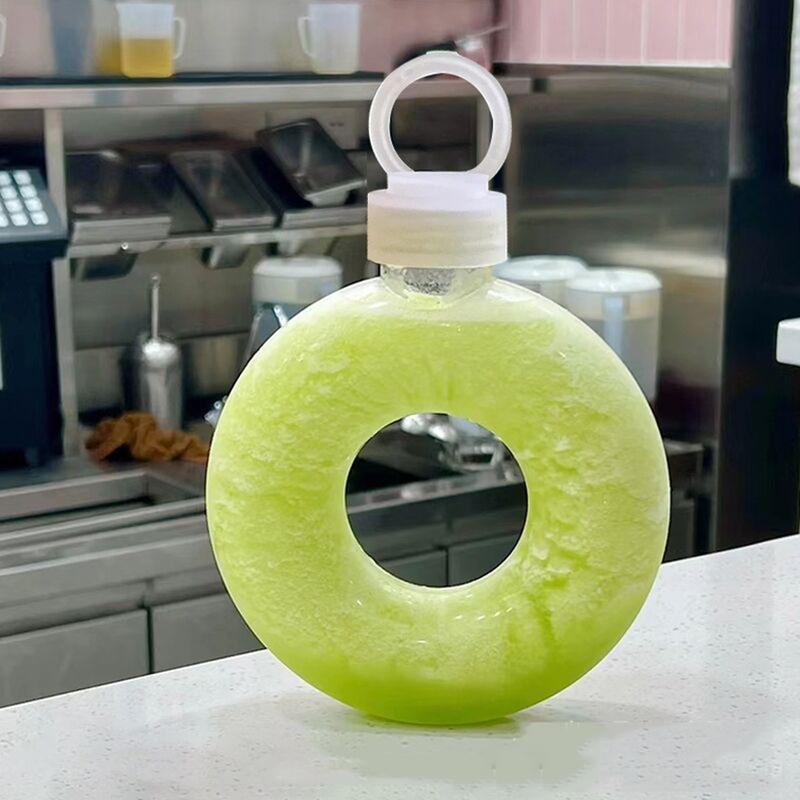 Product Introduction of Youth-friendly Water Bottle Bpa-free Drink Bottle Cute Donut Kids Water Bottle Leak-proof Travel Cup with Handle Ring Anti Fall 53