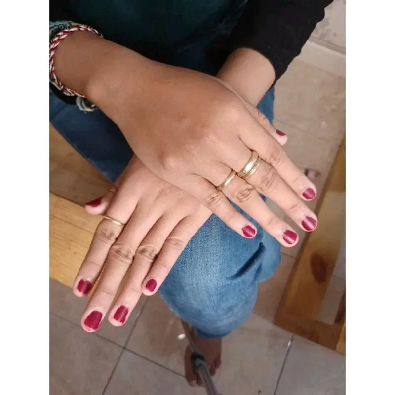 Inai Kuku Aisyah Isi 15 ml - Varian Maroon & Merah - Nail, Kering 7