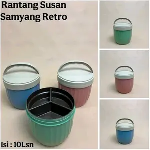 RANTANG SAMYANG RETRO+LEPEK/RANTANG MAKANAN/RANTANG PIKNIK/RANTANG SAYUR