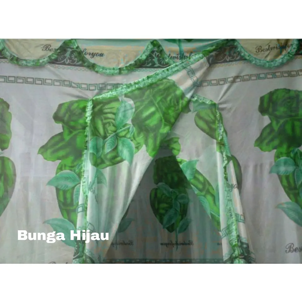 KELAMBU NYAMUK TEBAL UKURAN JUMBO 200X200 MOTIF BUNGA