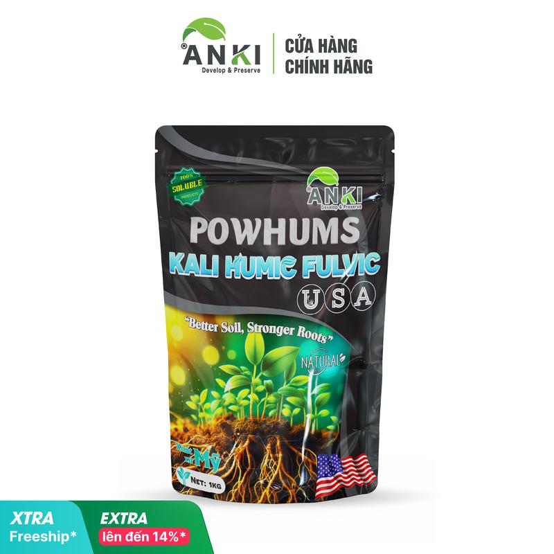 Phân bón Humic Mỹ dạng hạt gói 1kg - Cải tạo đất tiết kiệm chi phí phân bón chống hạn hán tăng hấp thụ phân bón