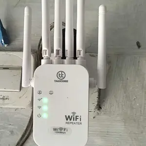 Penguat Sinyal WiFi 1200Mbps - Extender Jangkauan WiFi 2.4G - Repeater WiFi Booster - Alat Perluas Sinyal Router