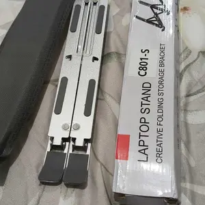 Tablet Stand Laptop Stand Holder Dudukan Laptop Aluminium Alloy / Stand Laptop Aluminium