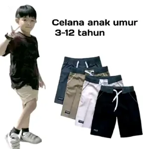 Celana Pendek Anak Chinos Polos 40 Ribu Dapatkan 5 Pcs Celana Pantai Anak Keren Celana Pendek Santai Fashion Anak Bahan Jova Drill Adem Halus Nyaman Ukuran S M L XL