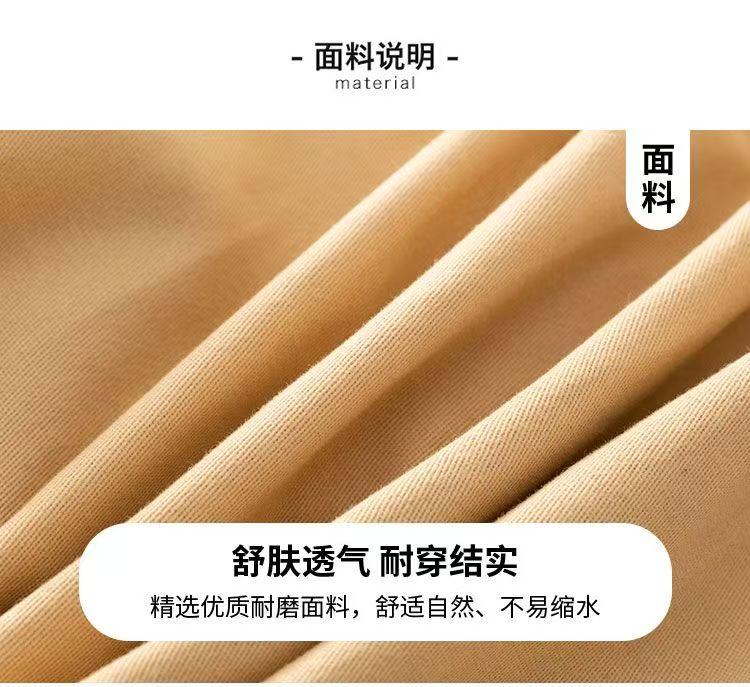 Product Introduction of Boys' pants spring and autumn pure cotton work pants for middle school students 11