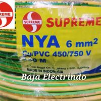 Gambar Kabel Listrik Tunggal NYA 6mm SUPREME Roll 100Mtr Kabel Grounding Tunggal (Kawat) NYA 1x6 1 x 6 mm SUPREME dari Baja Electrindo Kota Administrasi Jakarta Pusat 2 Tokopedia