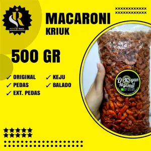 Makaroni cikruh 500 gram | Makaroni Kriuk Ter enak | COD Keripik Pedas Cemilan Snack