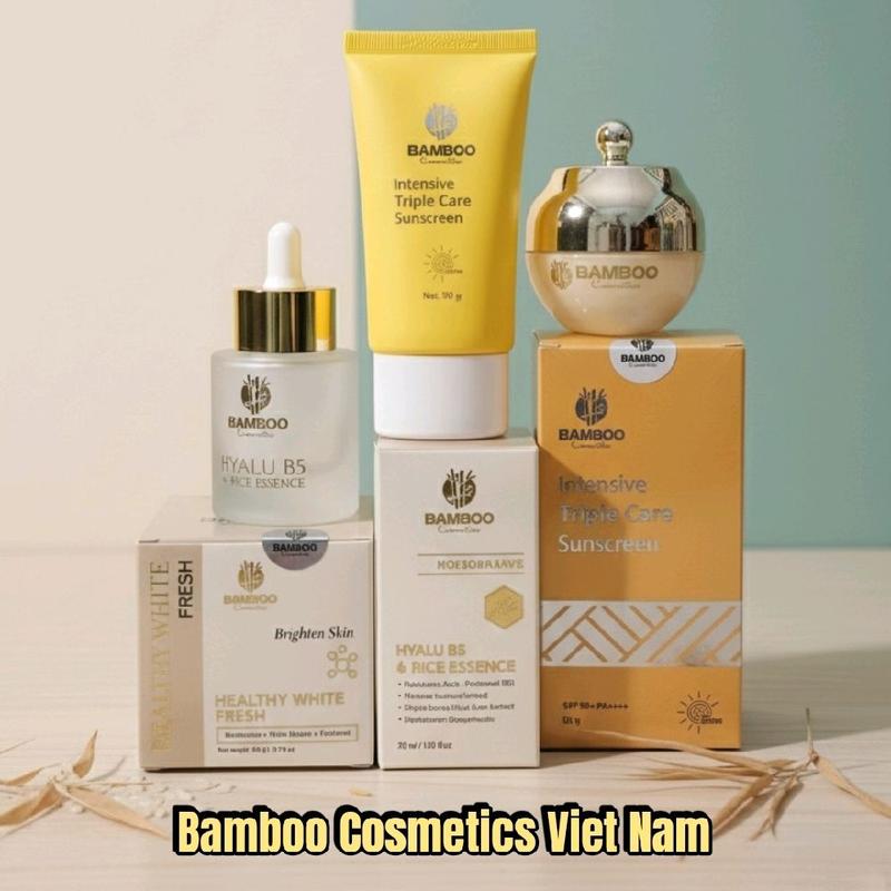 COMBO KEM FACE PLUS+ KEM CHỐNG NẮNG & SERUM B5 BAMBOO Dưỡng Da Toàn Diện & Bảo Vệ Da Hiệu Quả