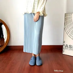 ROK PLISKET LIDI / ROK SPAN LIDI/ROK PLEATS Wanita Muslim Bawahan