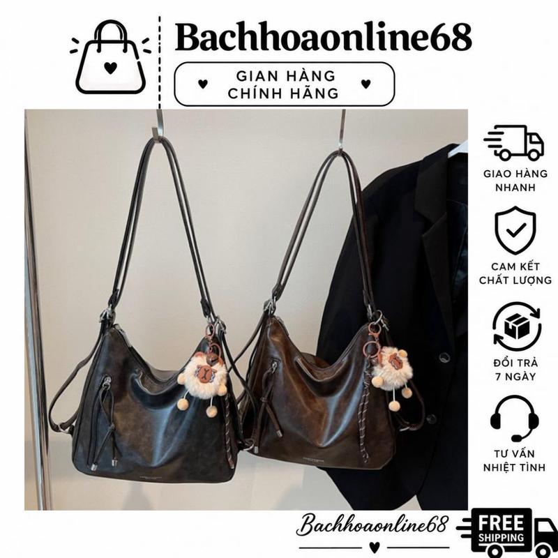Túi xách nữ đeo chéo đeo kiểu balo thiết kế khóa dọc 1 bên thời trang Túi nữ Bachhoaonline688 103