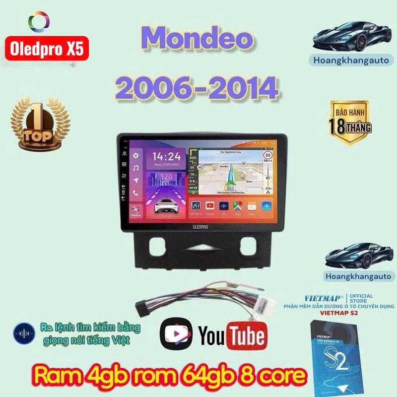 Combo Màn hình android OLEDPRO x5 theo xe Escape 2006-2014, kèm dưỡng 9 inch và…