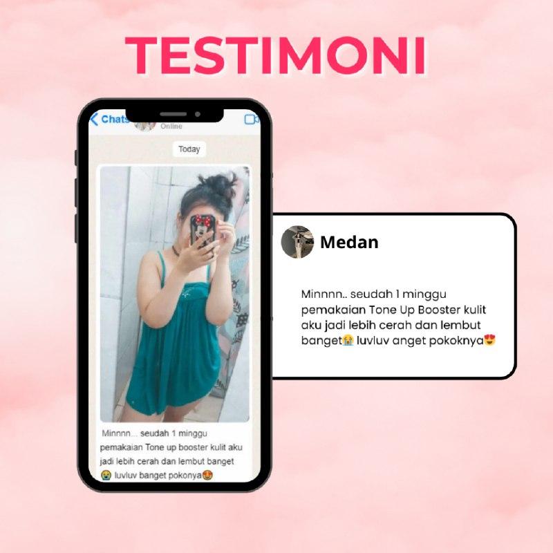GLUMEVIT TONEUP BOOSTER Lotion Pencerah Kulit Penghilang Bekas Luka Whitening & Glowing 100 Gram Original Sudah BPOM Scrub 6