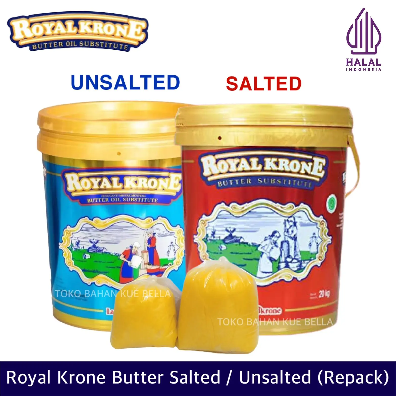 ROYAL KRONE 250gr / 500gr (REPACK) - Butter Subtitute BOS Landkrone Crone
