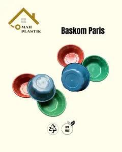 (PAKET HEMAT 100 PCS) BASKOM PARIS/BRAZIL - BASKOM NASI HAJATAN - EMBER NASI BERKATAN PLASTIK AWET