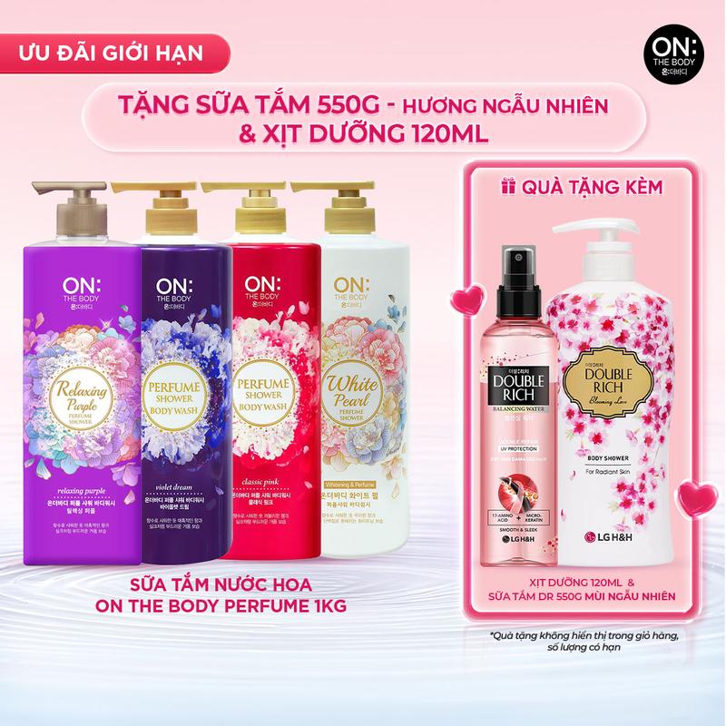 [LG Daily Beauty Official] Sữa tắm hương nước hoa On: The Body Perfume 1kg - QUÀ HƯƠNG NGẪU NHIÊN
