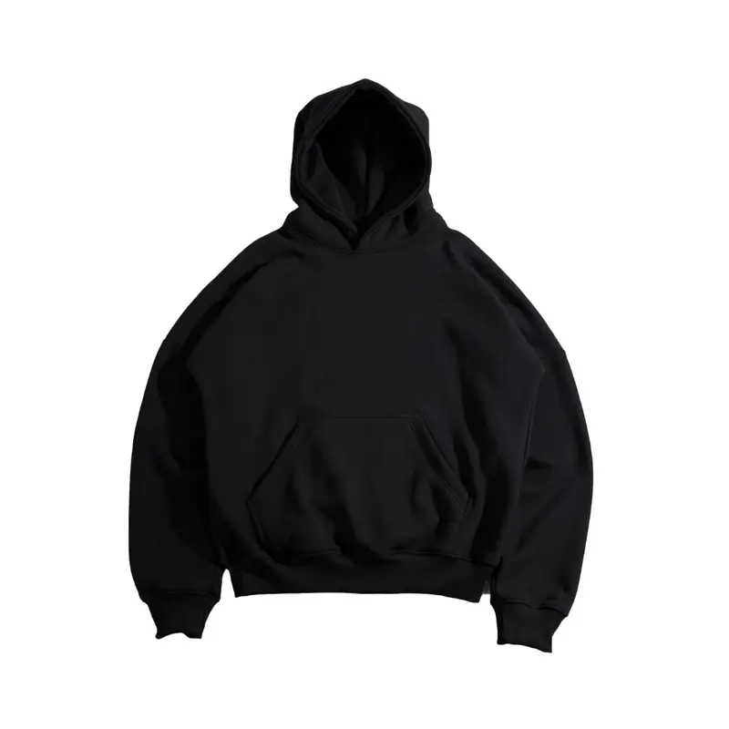 Erfolgreich Hoodie Boxy Polos Oversize Pria Wanita Basic Fleece 7