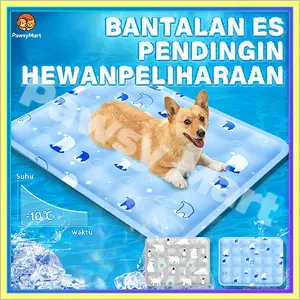 Pawsy Mart-Alas Tidur Kucing & Anjing Pawsy Mart-Dingin Pet Cooling Mat Kasur Pendingin Hewan 30*40/40*50/50*60/60*90cm Tempat Tidur Hewan Peliharaan