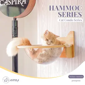 CASPIRA HAMMOCK SERIES - Cat Play - Hammock Kucing Akrilik - Cat Bowl - Cat Furniture - Cat Wall - Ambalan Dome - Tempat Tidur Kucing