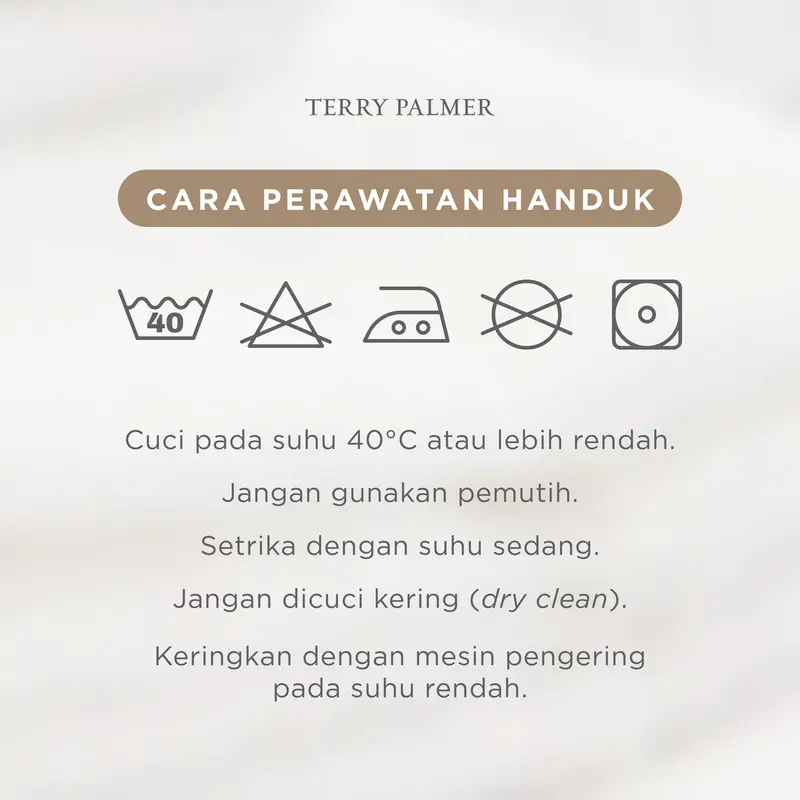 Handuk Terry Palmer Signature - Famke - Handuk Mandi 70 x 140cm / Hadiah / Kado Pernikahan / Souvenir / Seserahan / Hampers