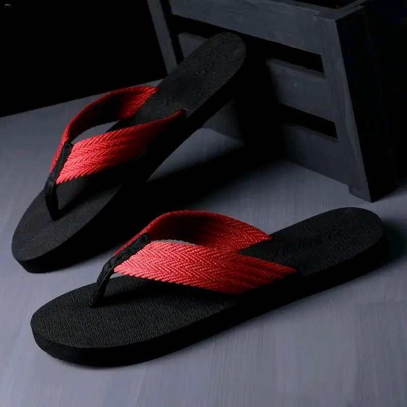 Sandal Jepit Pria Motif Webing Polos Kekinian 2