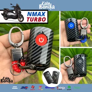 Cover Remote Carbon Nmax Turbo 2024 / Neo S / Techmax Yamaha Kunci Case Keyless Smartkey 2025