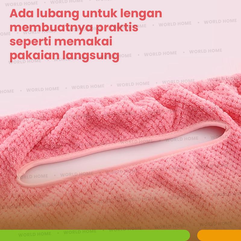 Product Introduction of WORLDHOME - Handuk Kimono Microfiber Daya Serap Tinggi Praktis Dengan 3 Pilihan Warna 18