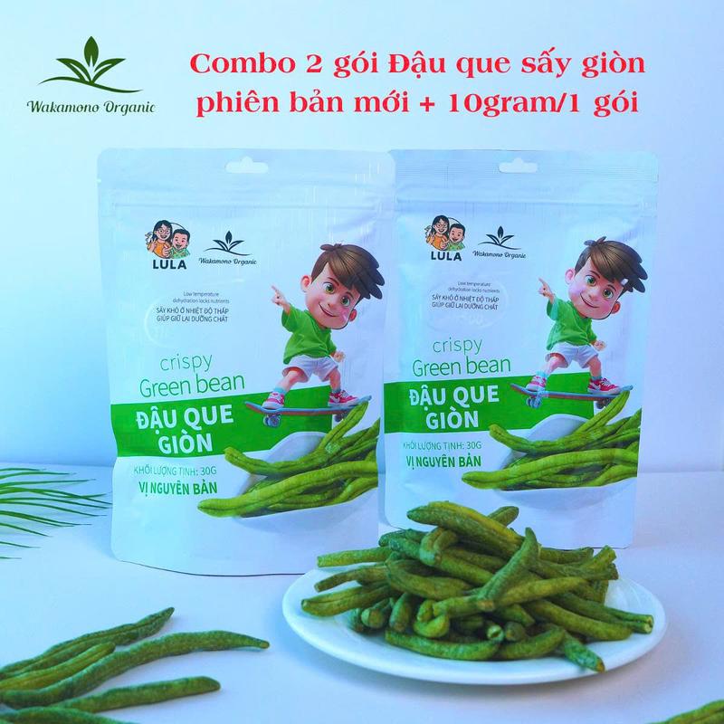 LIVE- MUA 1 TẶNG 1 - Đậu que sấy giòn 40gram/gói – không dầu, snack ăn vặt healthy giòn rụm, ngọt tự nhiên.