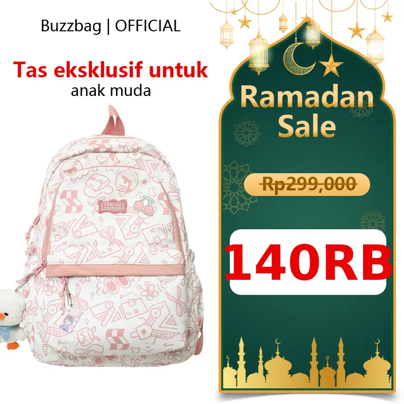 BuzzBag - Tas ransel sekolah wanita ransel sekolah korean style wanita tas sekolah lucu korean style tas sekolah korean style aesthetic tas ransel lucu korean style tas ransel korean style aesthetic Backpack
