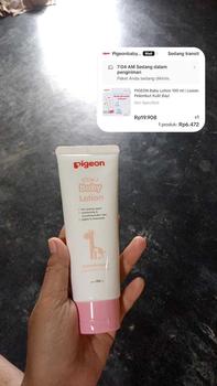 Product Review of PIGEON Baby Lotion 100 ml | Losion Pelembut Kulit Bayi from A**🦚 0