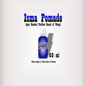 Isma Pomade Minyak Rambut Pria Penghitam Perawatan Rontok Wangi Hairspray Varian Anggur Pemanjang Shampoo