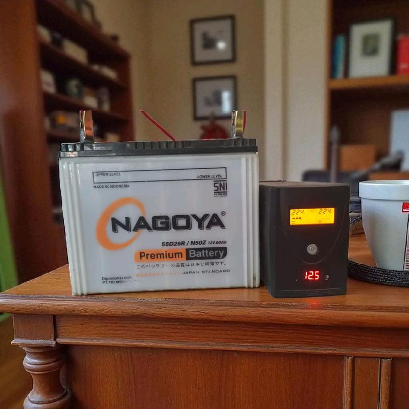ups modifikasi baterai external inforce 650va325wat dengan Aki ...