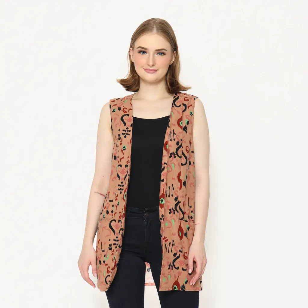 Rodeo - Cardigan Wanita - Adsila Cardigan Top - Brown