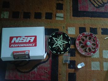 Product Review of NSA COVER KIPAS SPINER TYPE BINTANG BLACK SERIES Beat Scoopy Vespa Mio Filano Fazzio TUTUP PELINDUNG KIPAS RADIATOR Universal Baut Gold Motor cover  radiator Motorcycle Orange from A**8 0