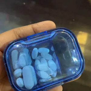Kotak Obat Mini 3 Sekat Transparan Travel Friendly Tempat Obat Pil Kapsul Praktis & Portable