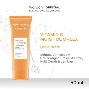 NEW! Wardah C-defense Vitamin C + Panthenol Anti-Pollution Radiant Creamy Wash