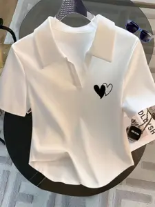 Polo Shirt Wanita/ T-shirt Kerah Cewek/ Crop Top Wanita/ 3UK M-L-XL/ Trend 2025 Baju Kaos Atasan