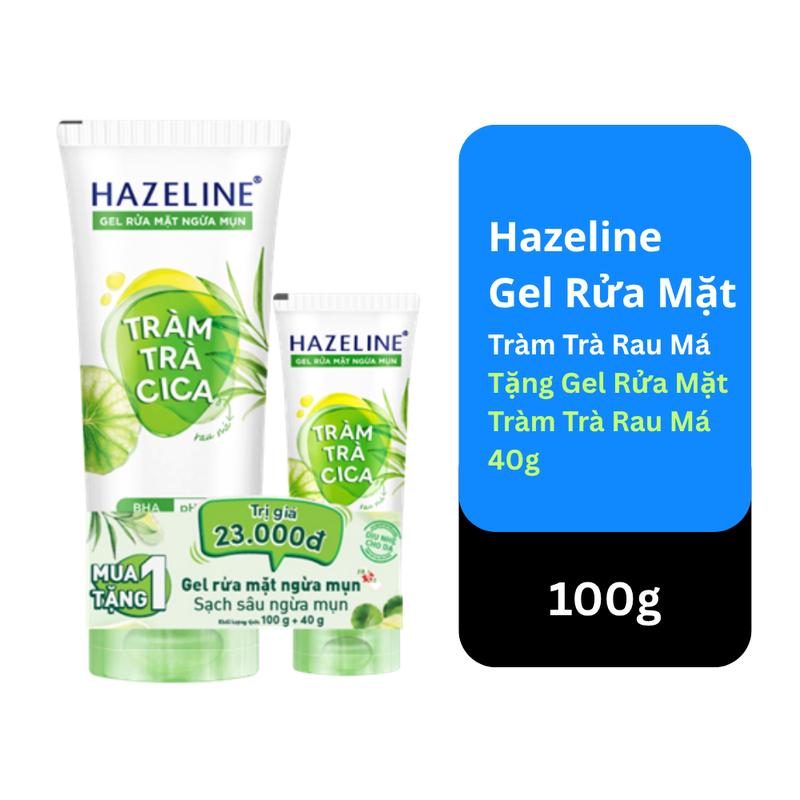 Hazeline Gel Rửa Mặt Trầm Trà Cica 100g Tặng 40g Miễn Phí - Công Thức Nghệ Hoa…