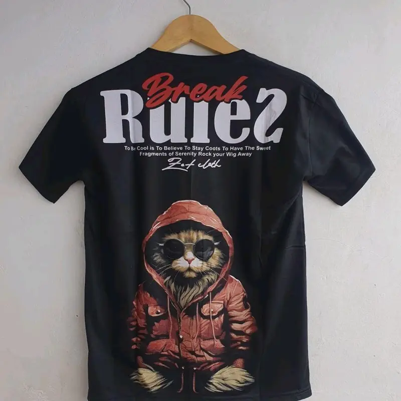Kaos Atasan Tshirt Anak Usia 7-13 Tahun Lengan Pendek Karakter Cat Rider 3