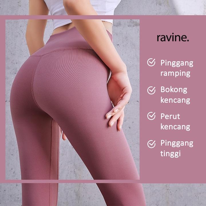 Ravinesport.id Legging Celana Olahraga Wanita High Waist Running Yoga Gym Sport Outdoor 6