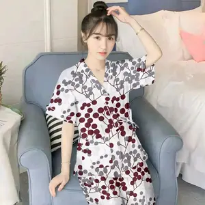 setelan kimono celana panjang ld100cm Wanita Baju Katun Dewasa