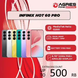 INFINIX HOT 60 PRO (8/256GB) AMOLED DISPLAY WITH 120HZ - GARANSI RESMI INDONESIA