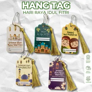 Hangtag Lebaran Premium Tali Hangtag Hari Raya Idul fitri Kertas Tebal